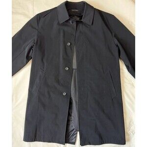 Alfani Men's Black Macintosh Coat w/ Removable Liner, 40L